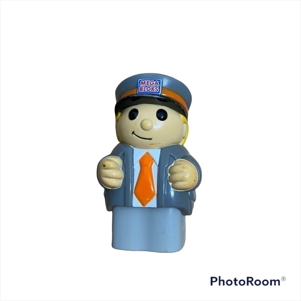 Mega Bloks Conductor Figure Kids Toy